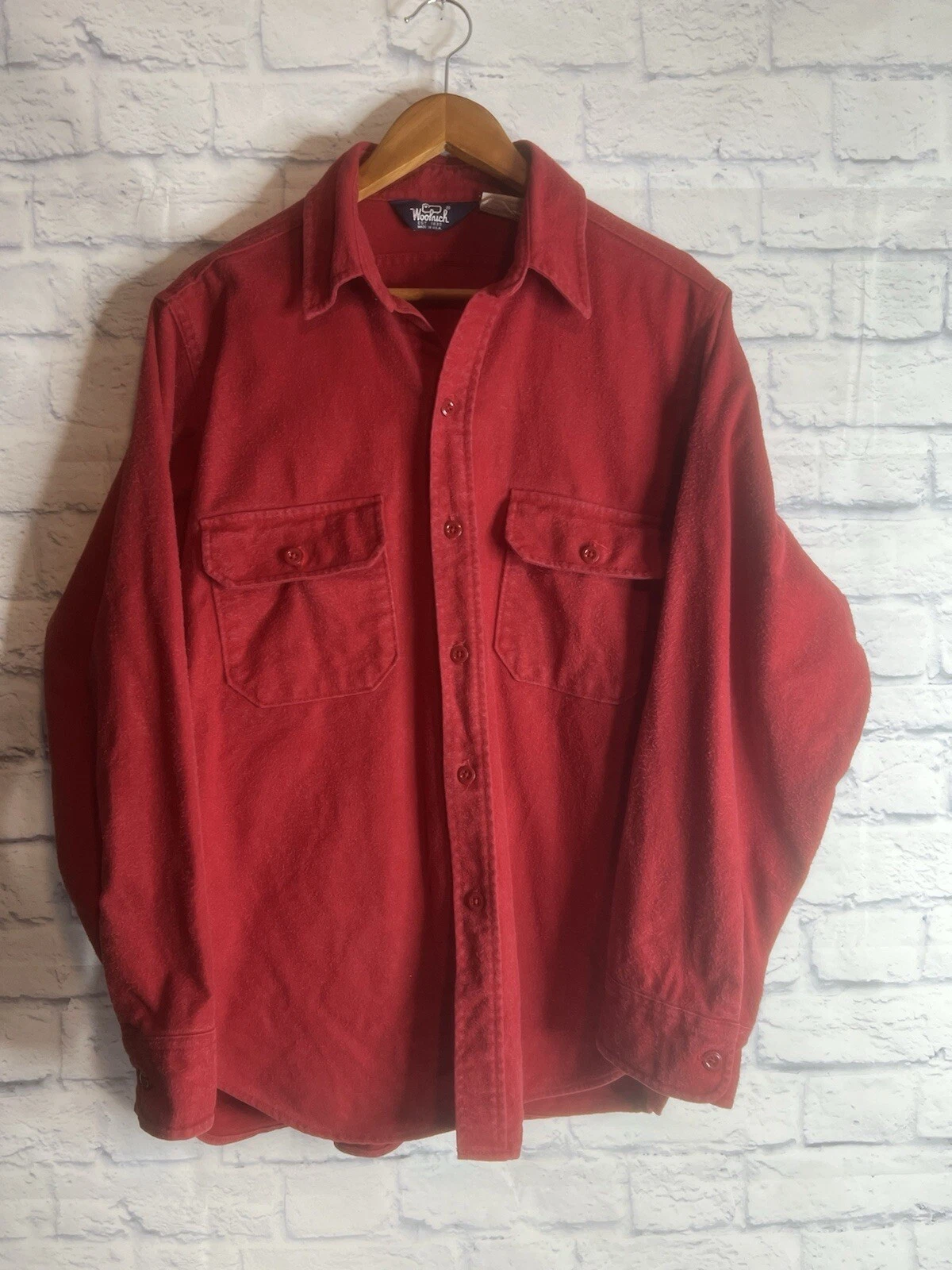 Vintage Woolrich Shirt Men's Large Red Chamois Flannel Outdoor Lumberjack Hike
Opens in a new window