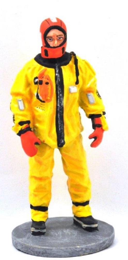 Firefighter Figurine Fireman Montreal Canada 2003 Metal Del Prado 1/32 2.75""