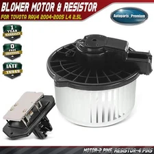 Front HVAC Blower Motor with Fan Cage & Resistor Kit for Toyota RAV4 2004-2005