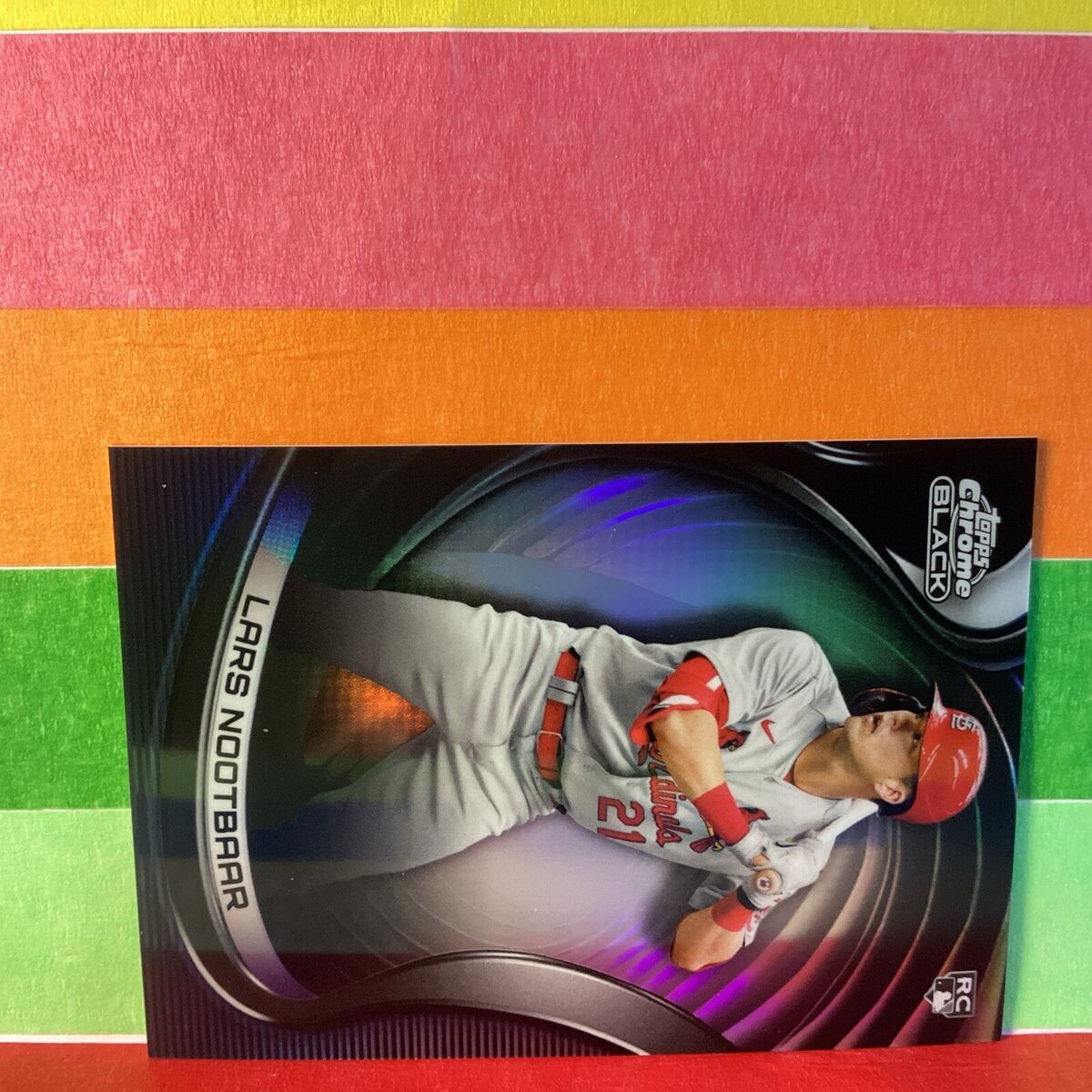 2023 Topps Chrome Black Lars Nootbaar #23 Black Silver /199 2023 Topps Chrome Black Lars Nootbaar #23 Black Silver /199
