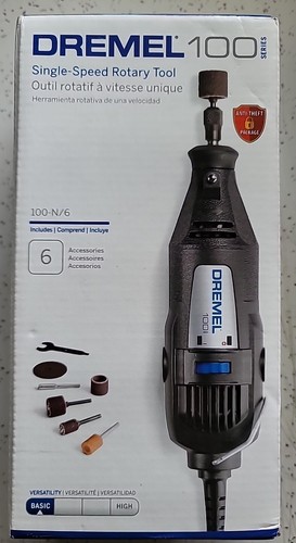 Dremel 100-N/6 Single Speed Rotary Tool Kit with 6 Accessories (NEW) **SEALED**