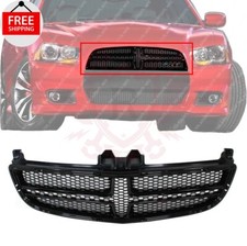 New Front Grille Painted Black Fits 2012-2014 Dodge Charger 4-Door CH1200364