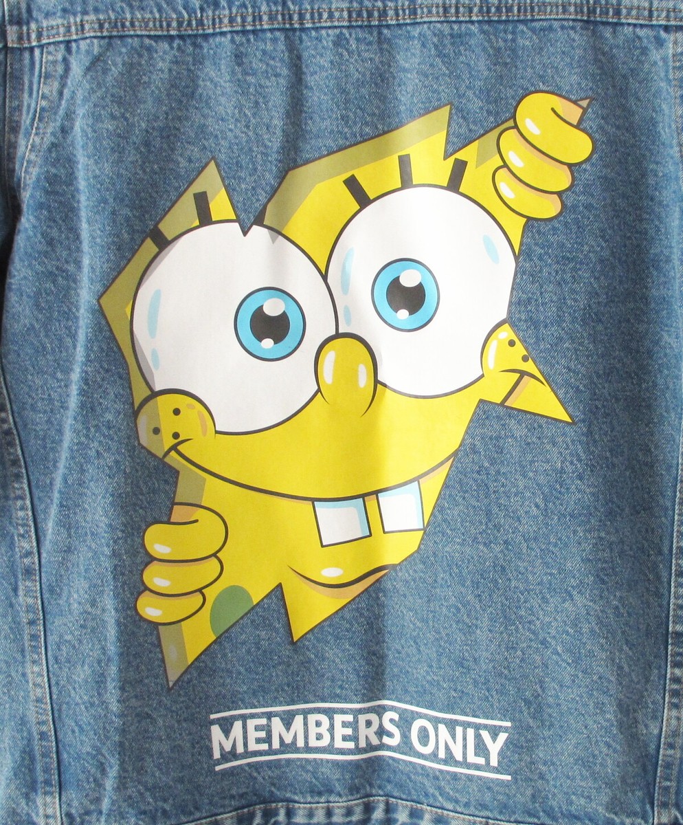 Members Only x Nickelodeon Spongebob Squarepants Men's Blue Denim