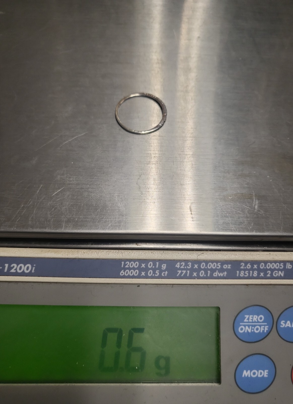 .925 Sterling Silver Danity Stackable Cz Ring7.75… - image 6