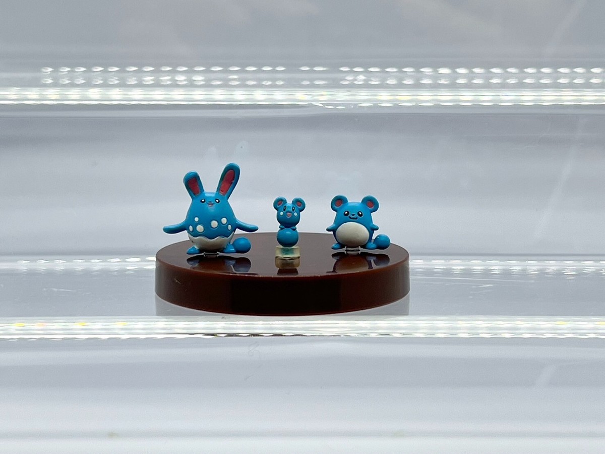 Rittai Pokemon Zukan 1/40 Marill Azuril Figure Tomy 2004 A027 1.2