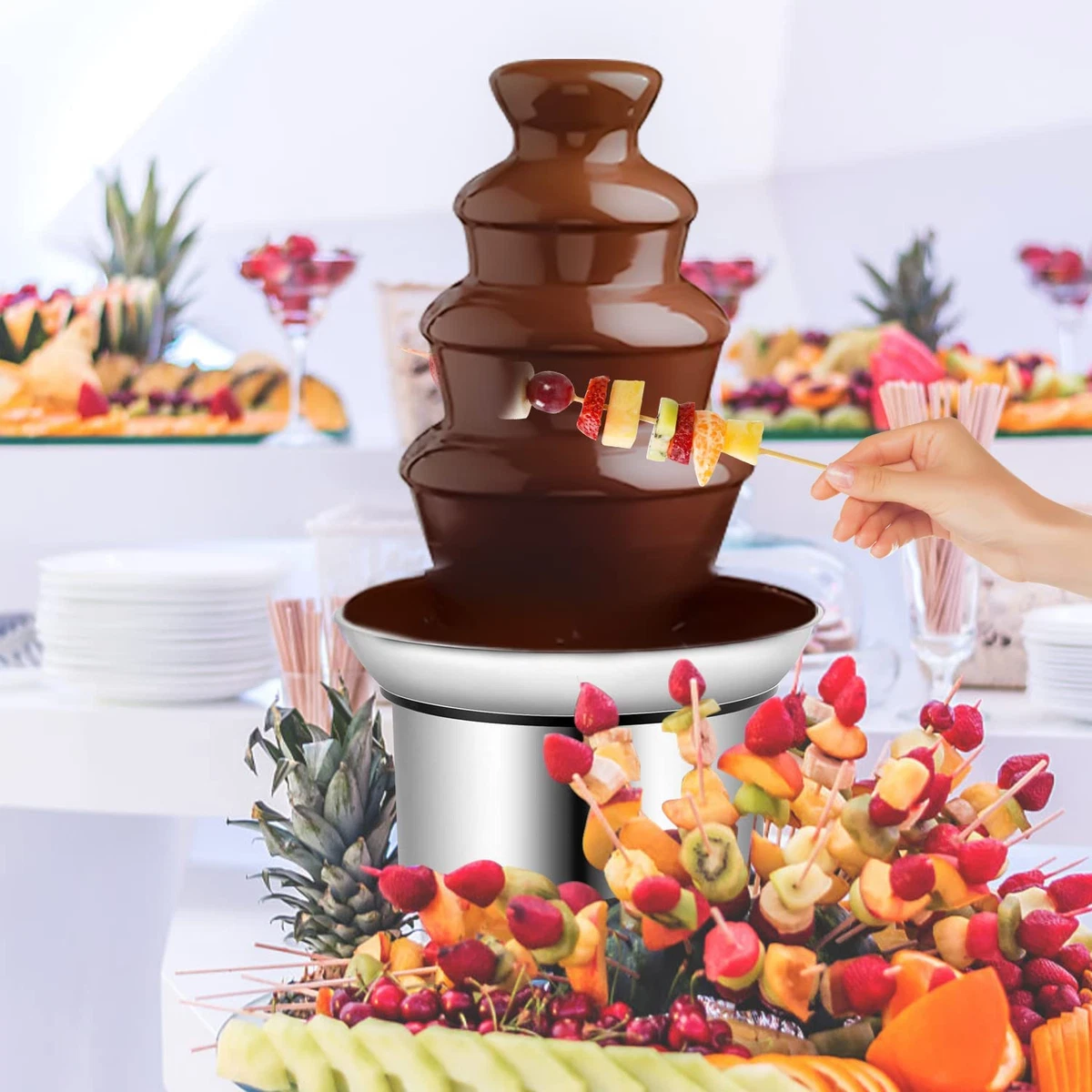 Top 124+ chocolate fountain cake latest in.eteachers