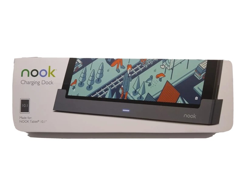 Nook Tablet 10.1 Charging Dock Barnes & Noble Hands Free Upright Stand Brand New