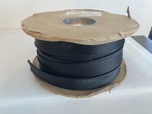 Techflex Flexo PTN1.25BK 1.25" PET Expandable Braided Cable Sleeve, Black