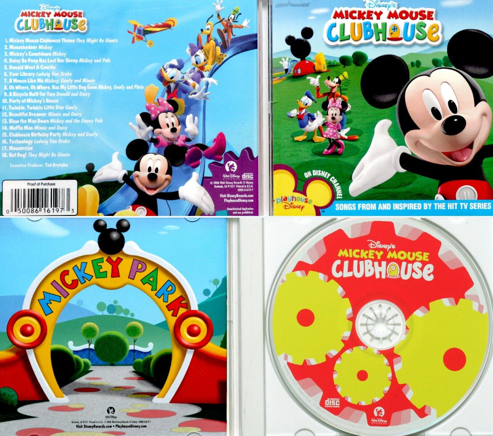 DISNEY *VG+* MICKEY MOUSE CLUB HOUSE 06 US CD SONGS FR DISNEY CHANNEL TV  SHOW