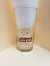 2 Samual Adams Winter Lager  Seasonal Brew Pint Beer Glass 