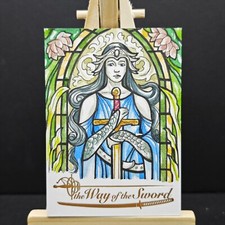 2020 Iconic Creations The Way of the Sword 1/1 Sketch Card Triantafillia Vassou