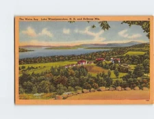 Postcard The Weirs Bay Lake Winnipesaukee New Hampshire and Belknap Mountains