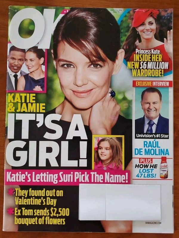 OK! MAGAZINE 14 MAR 2016 KATIE & JAMIE COVER + PRINCESS KATE, RAUL DE MOLINA