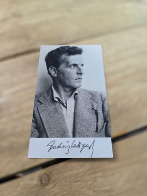 Ludwig Wittgenstein - Repro Autograph - Approx 10x17 (946)