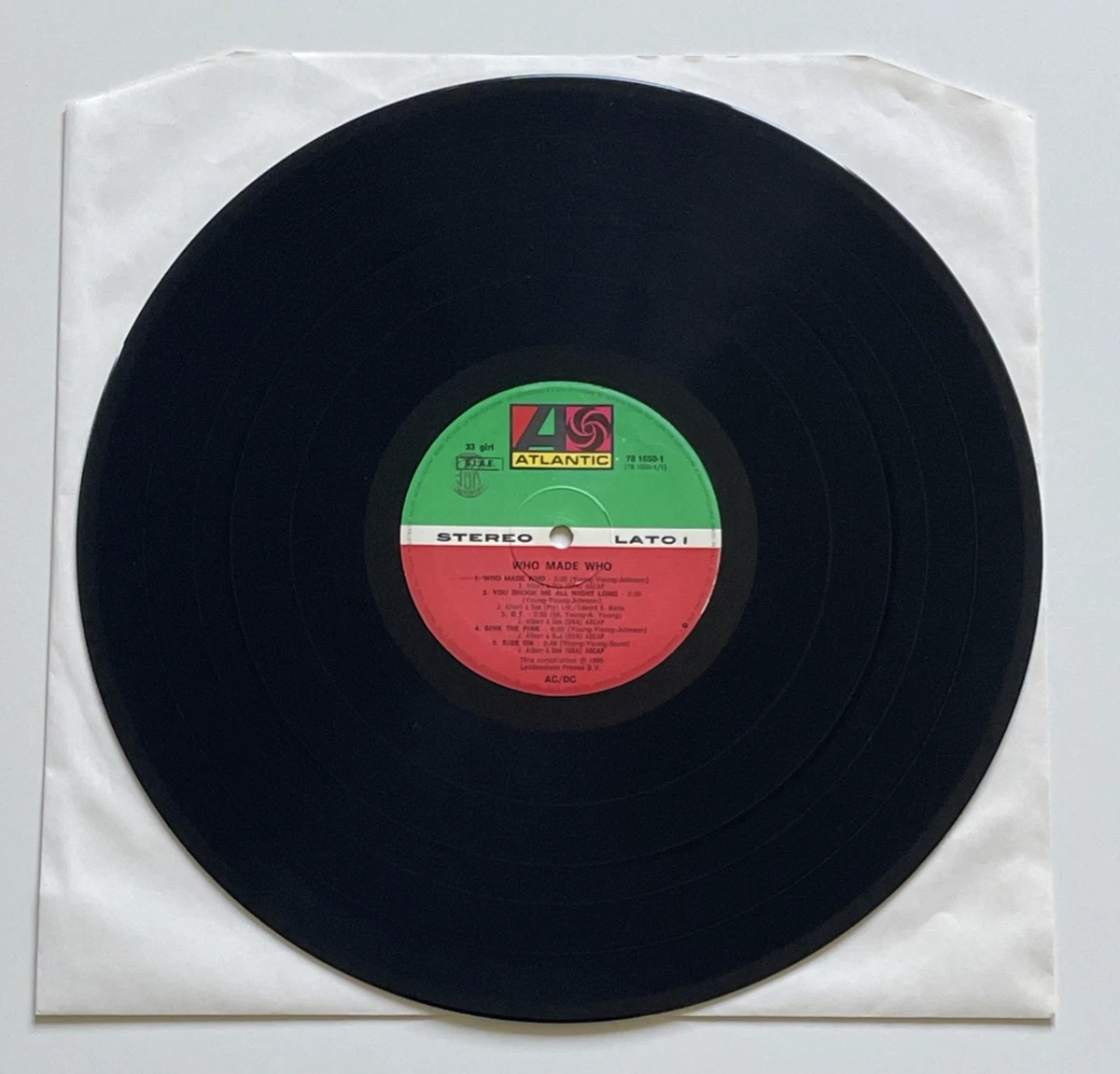 AC/DC – Who Made Who - VINILE, LP, FIRST PRESS, 1986, Atlantic – 78 1650-1
