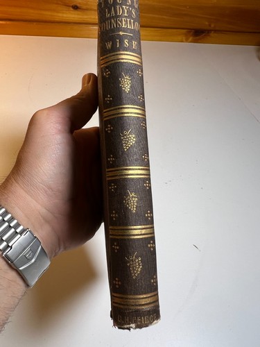 ANTIQUE 1852 VICTORIAN WOMEN'S ETIQUETTE MANNERS HOUSEHOLD ORANTE GILDED BOOK - Picture 5 of 24