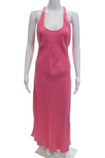 J Crew Womens Sleeveless Scoop Neck Lightweight Midi Shift Dress Pink Size 6