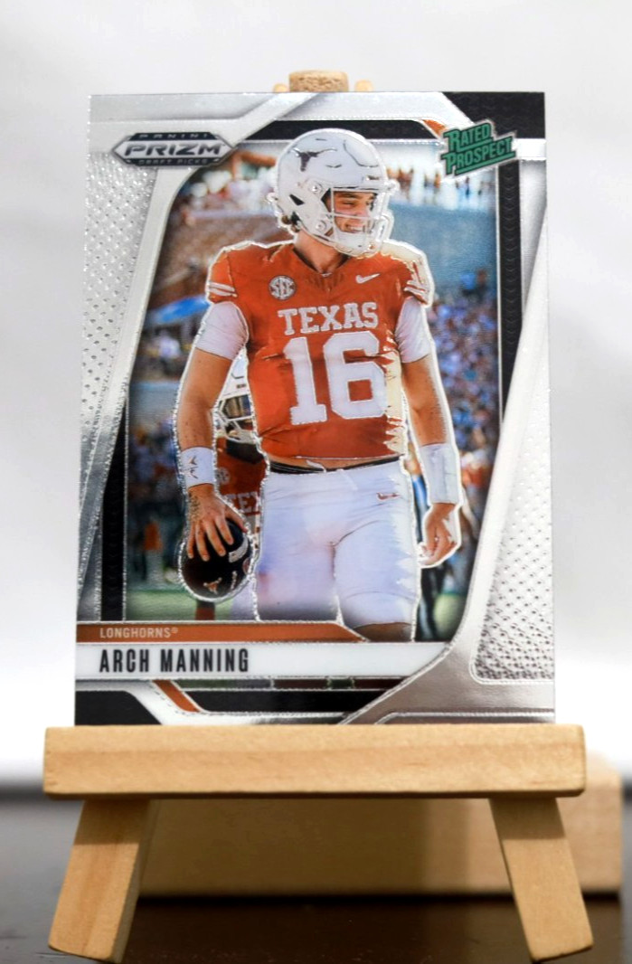 2025 Panini Prizm Draft Picks Arch Manning Silver Prizm Rated Rookie Texas #166
