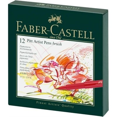 Faber-Castell Pitt Artist Brush Pens 12 Pack