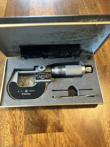 Mitutoyo 193-211 Rolling Digital Outside Micrometer, 0-1" Range, .0001"