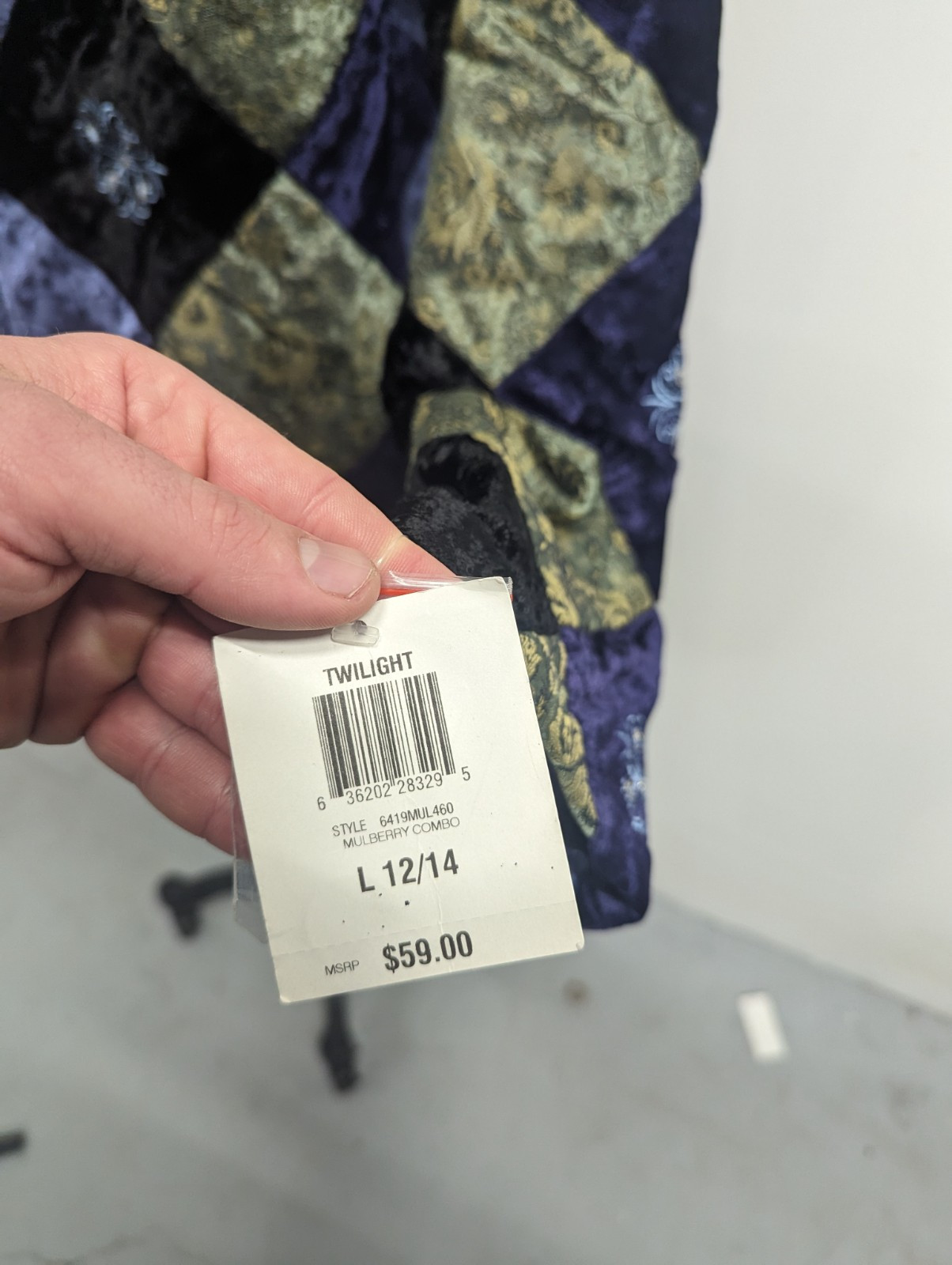 90s Quilted Patchwork Jacket Size Large Vintage J… - image 3