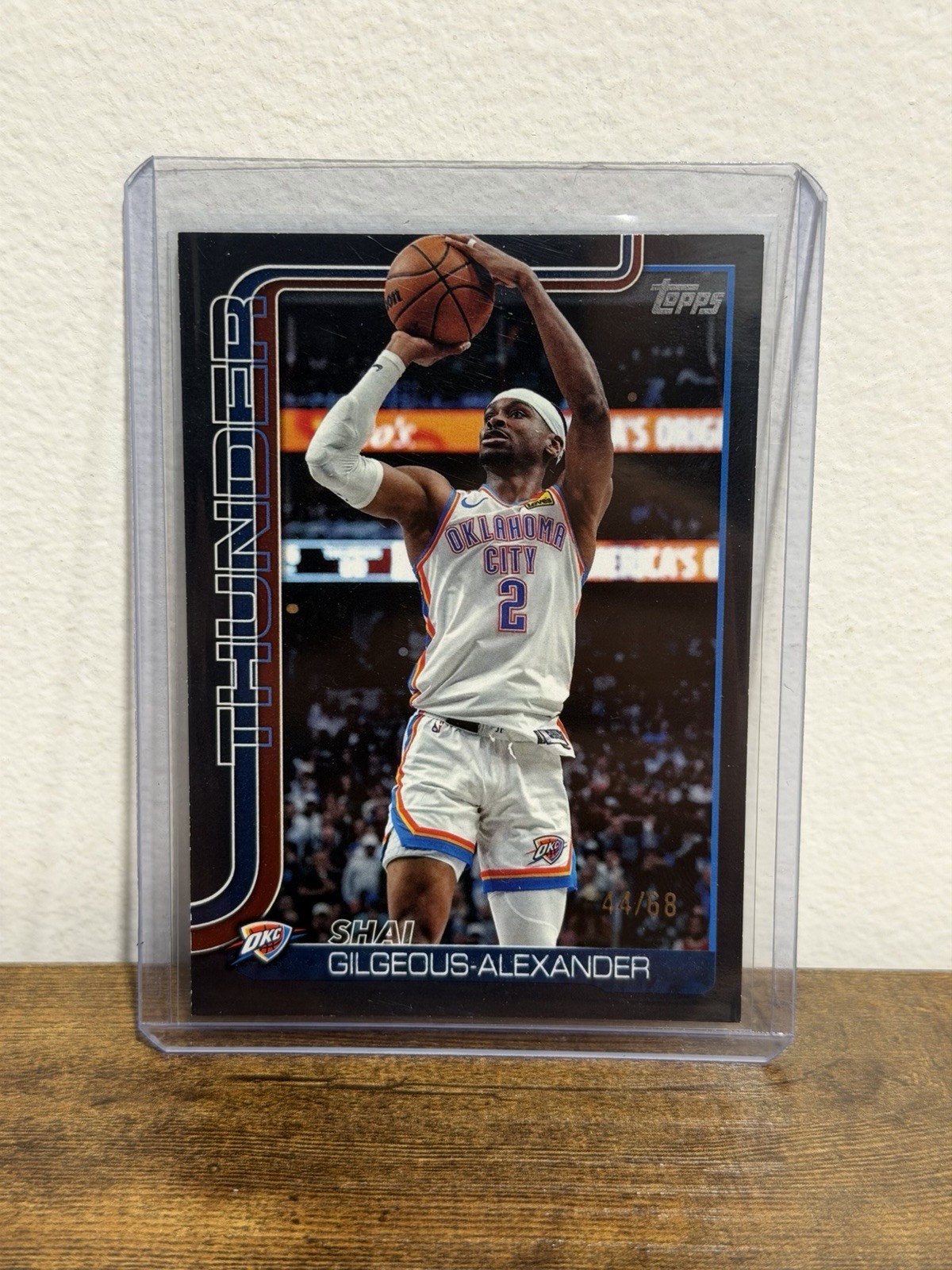2025-26 Topps Shai Gilgeous Alexander Black /68 OKC Thunder #115
