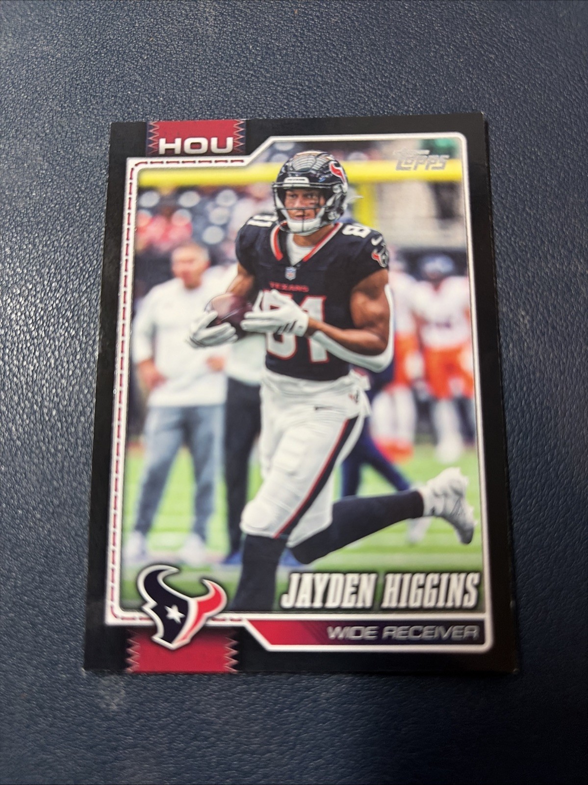 2026 Topps Flagship Football Jayden Higgins Black Parallel 35/70 Texans