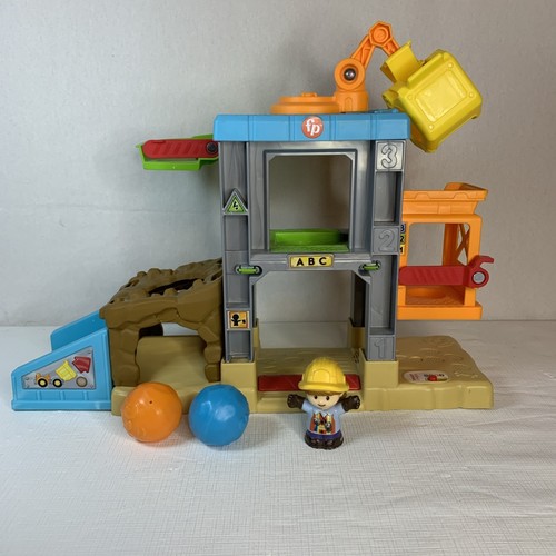 Little People Load Up N' Learn Playset Cantiere Suoni Fisher Price - Foto 3 di 8