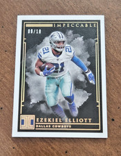2019 Panini Impeccable Ezekiel Elliott Gold 9/10