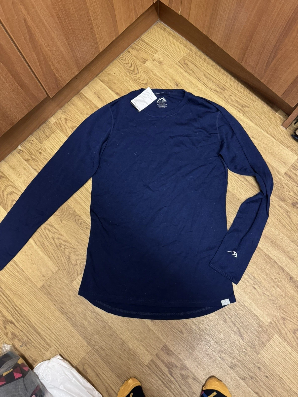 Men's Merino Tech 100% Superfine Merino Wool 250 Long Sleeve Base Layer Sz Large
