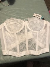 Lace Expressions Strapless Bustier Size 36B