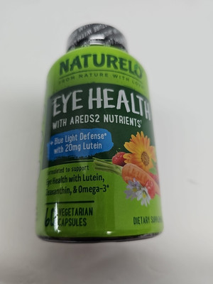 NATURELO Eye Health Vitamins - AREDS 2 Formula - 60 Vegan Capsules