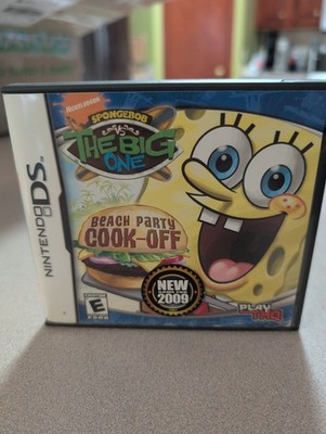 Nintendo DS Spongebob Vs The Big One Beach Party Cook Off  Complete In Box CIB