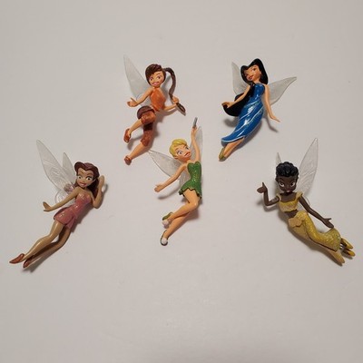 Disney Store Exclusive Fairies of Pixie Hollow Tinker Bell Lot of 5 Cake Toppers