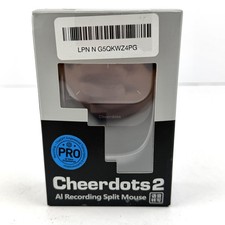 Cheerdots 2 AI Recording Split Mouse Wireless Bluetooth 5.0 Silvery CHP04 Laser