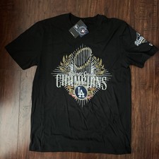 NWT New Era Men's LA Dodgers 2025 World Series Champions T-Shirt Black Large