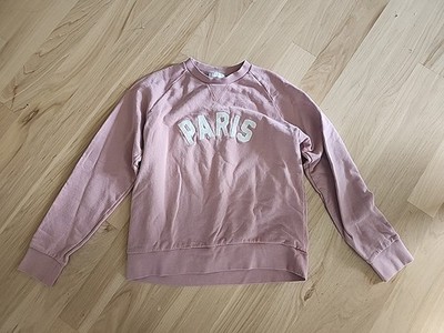Sandro Paris Pink Crew Neck Cotton  Sweatshirt Womens Size 1 (Small) Euc