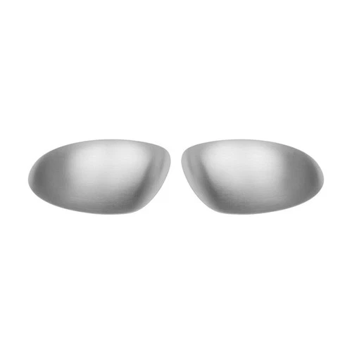 2011-2014 Nissan Juke Side Mirror Cover Caps Brushed Stainless Steel Silver 2 Pc