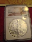 2020 (W) American Silver Eagle Struck at West Point NGC MS69 1 oz Silver Dollar