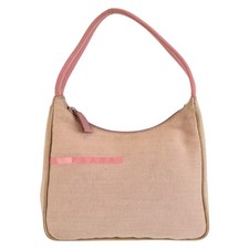 Prada Canvas Handbag Women Pink One Size