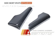 Carbon Fiber Rear Side Skirt Spats for 2001-2007 Mitsubishi EVO 7 8 9 And Lancer