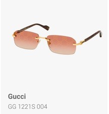 Gucci Sonnenbrille GG1221S 004 Gold/Red/Brown...