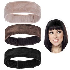 3 pcs Velvet Wig Grip Headband Comfort Head Hair Band For Women
