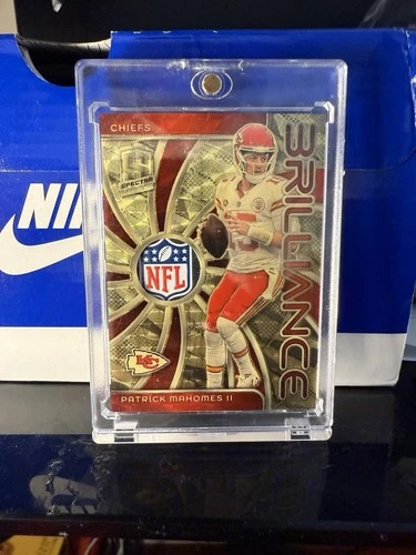 2023 Panini Spectra Football Gold Laundry Tags NFL Shield Patrick Mahomes II #BRI-PMA TAG 1