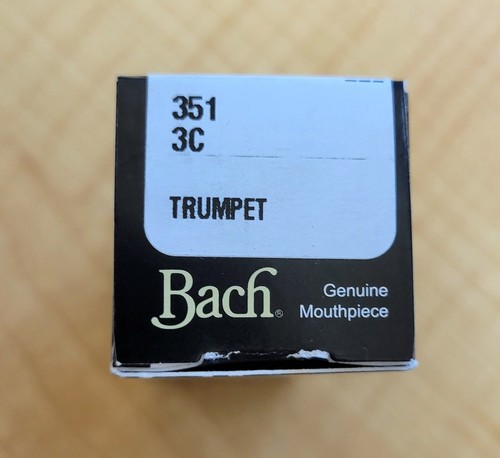 Bach Classic Trumpet Silver Plated Mouthpiece 3C - Picture 3 of 5