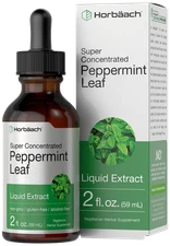 Peppermint Leaf Liquid Extract Tincture | 2 fl oz | Vegetarian | by Horbaach