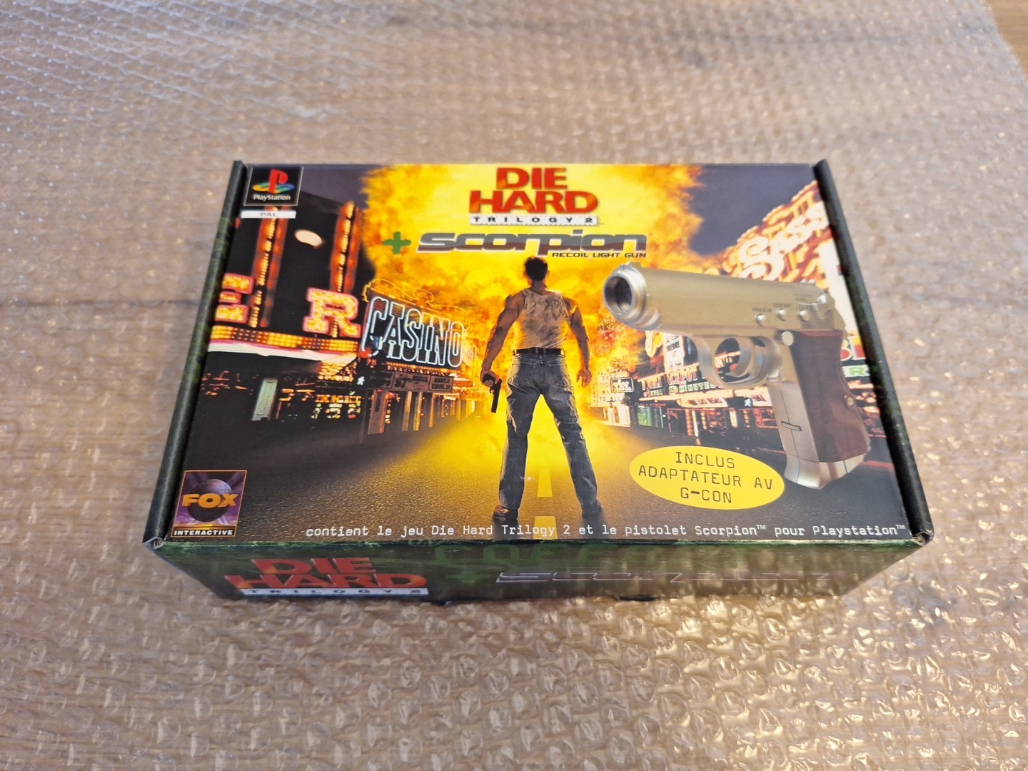 Coffret Die Hard Trilogy 2 Playstation Scorpion GUN PS1 NEUF SOUS BLISTER FRA