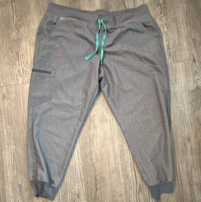 FIGS Technical Collection women s Zamora Scrub Pants Gray XXL