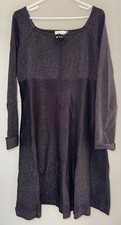 Hyacinth House Tuckernuck Black Shimmer Selena Knit Dress - Size XL