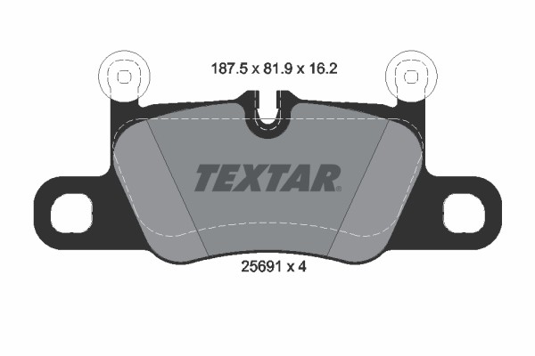 Bremsbelagsatz FÜR Porsche 911 (992) - Textar 2569101-image